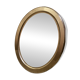 Oval gold medallion mirror – Classic style – 67 x 52 cm
