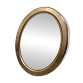 Oval gold medallion mirror – Classic style – 67 x 52 cm
