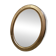 Oval gold medallion mirror – Classic style – 67 x 52 cm