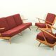 Canapés et fauteuils lounge au design vintage Sprij / Spuij’s, années 1960