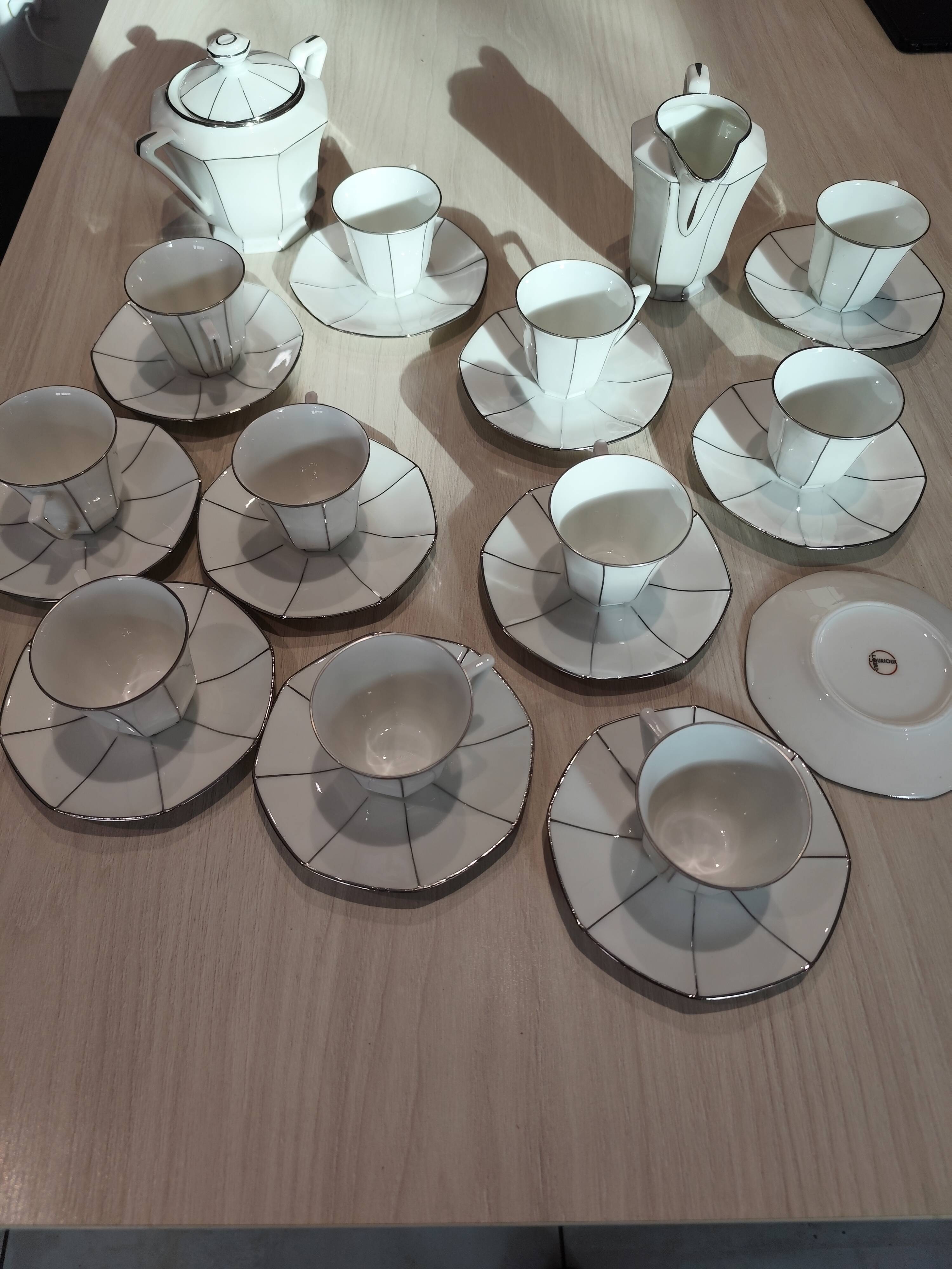 Art Deco coffee service Lourioux Foecy