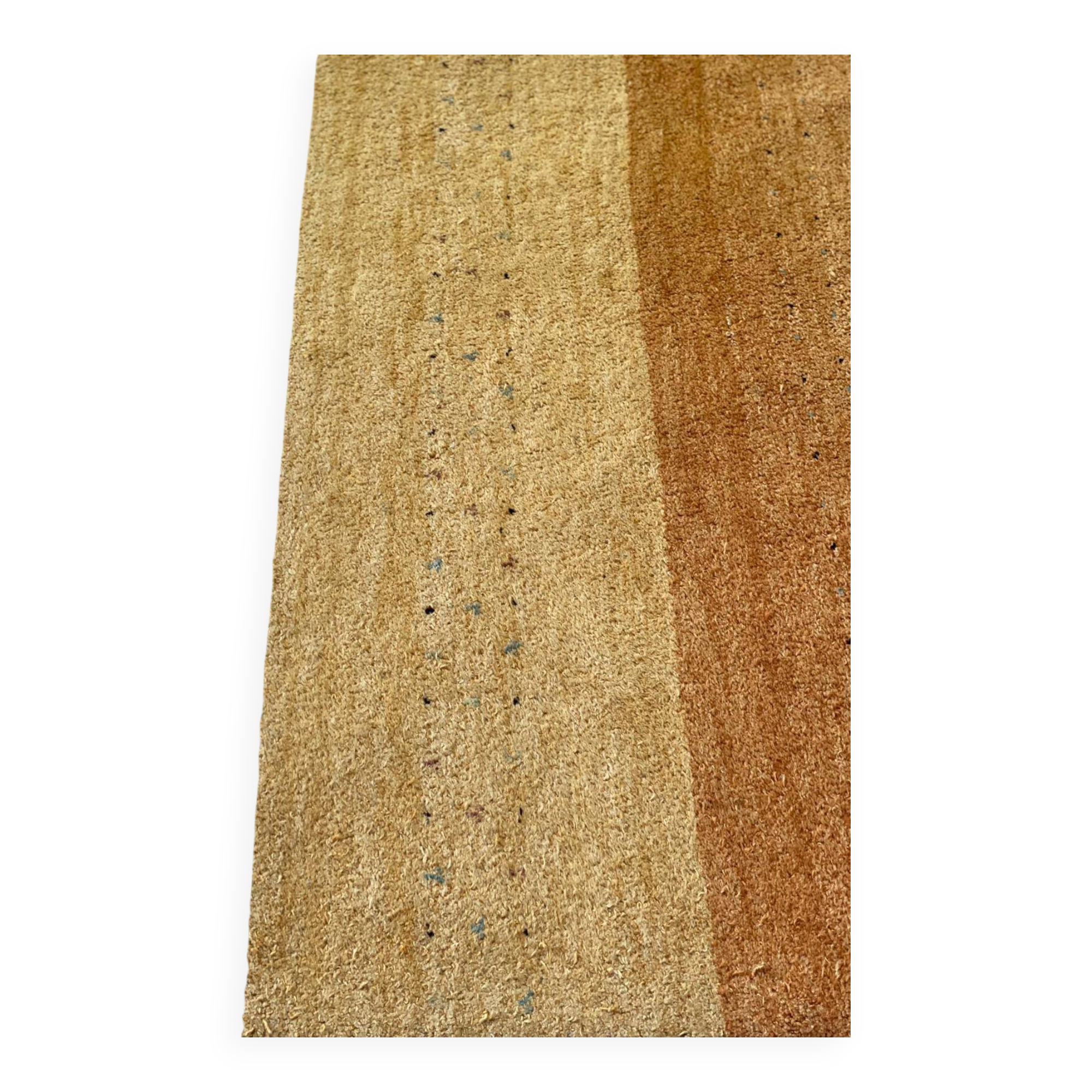 Handmade artisanal Persian Gabbeh rug in wool, India, 200x300cm.