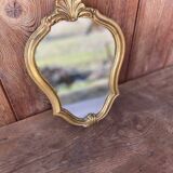 Petit miroir ancien doré 30x22cm
