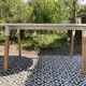 White oval table solid wood base