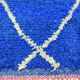 Berber Berber carpet beni ouarain blue diamonds 250 x 157 cm