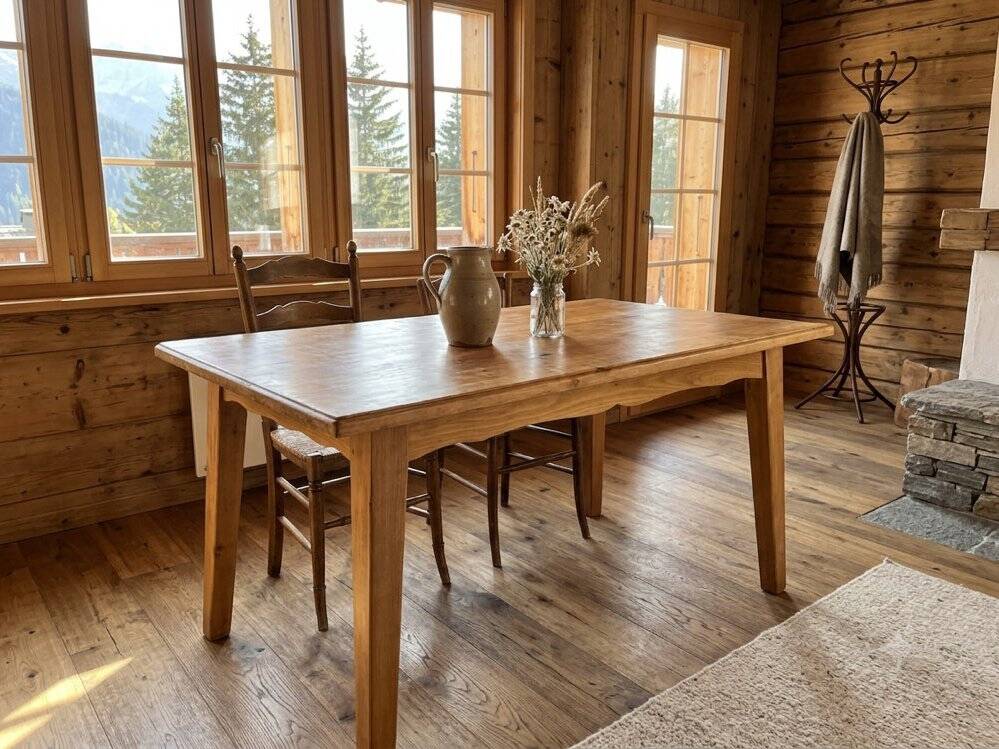 Solid wood kitchen table
