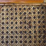 Table low rectangular rattan and caning