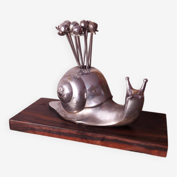 Art deco snail pick holder