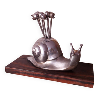 Art deco snail pick holder