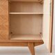 Teak enfilade with herringbone pattern from the 1950s.