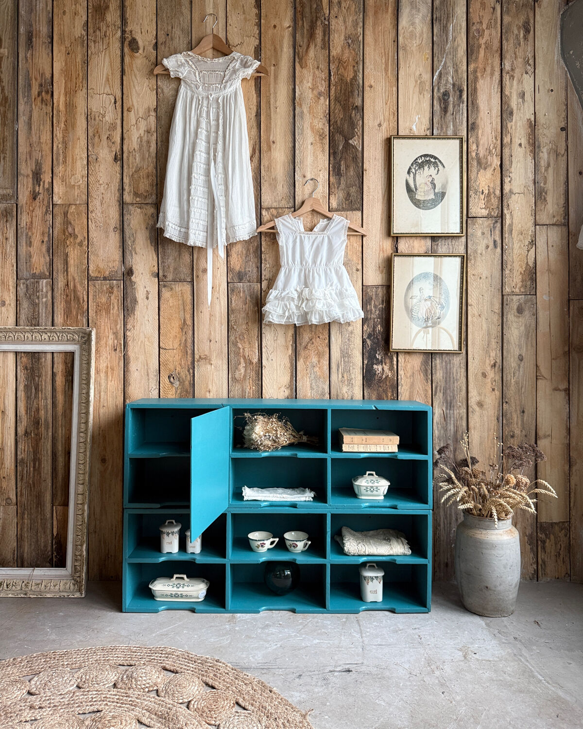 Large vintage wooden mail sorter (refurbished)