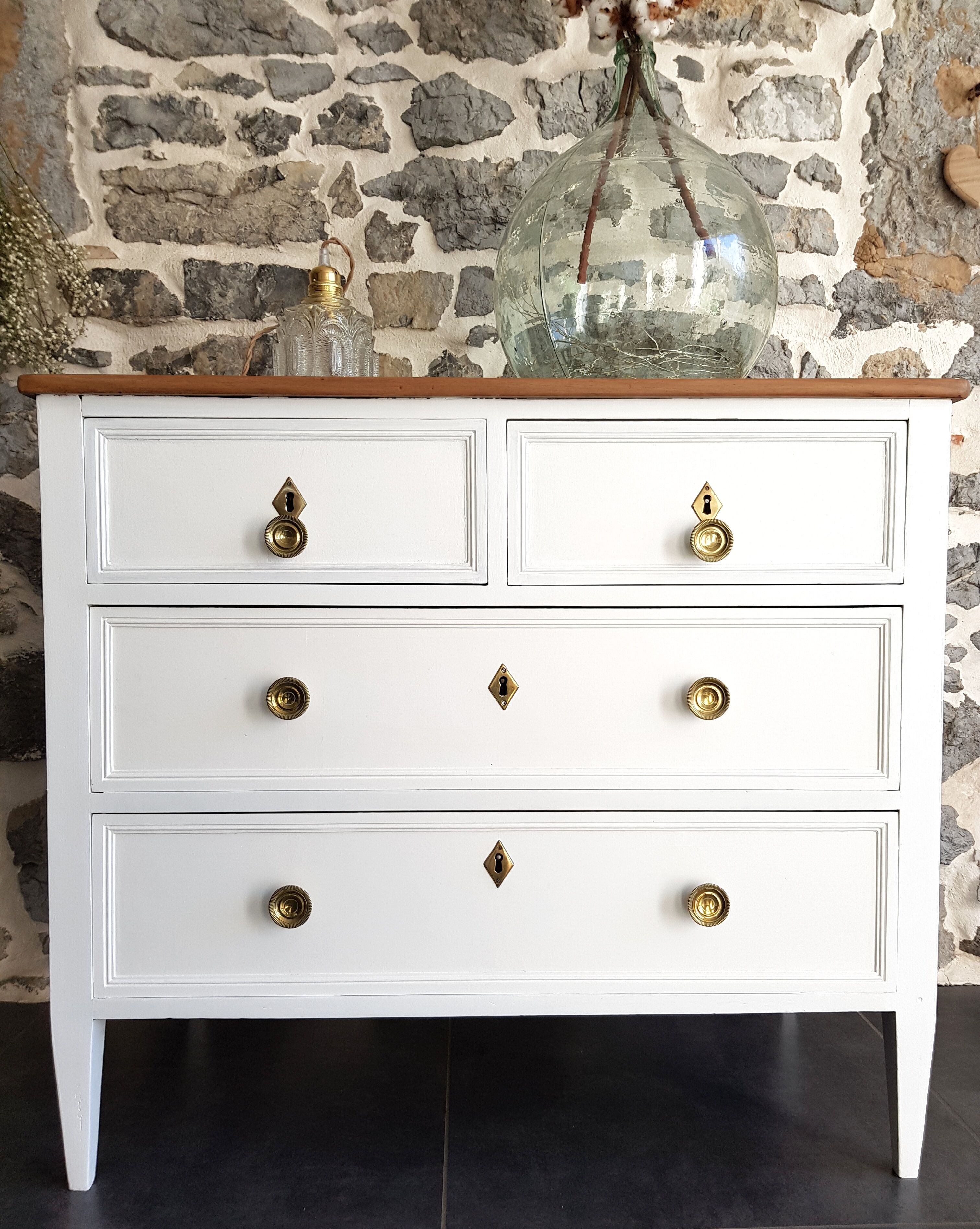 Redesigned wooden chest of drawers