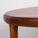 Large Danish round teak coffee table model 283 by Johannes Andersen for CFC Silkeborg 1960.