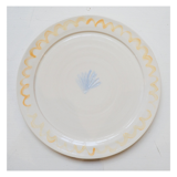 Yellow artisanal shellfish plate