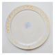 Assiette coquillage artisanale jaune