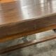 Table à manger vintage XL en bois massif
