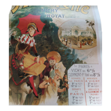 Old poster Chemin de Fer Auvergne Vichy Royat