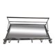 Vintage coat rack, beveled mirror and chrome, art deco