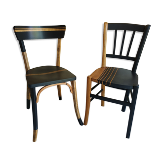 Paire de chaises bistrot
