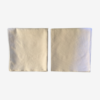 Duo of napkins 57 x 63 white damask