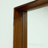 Miroir rectangulaire scandinave en palissandre, années 1960