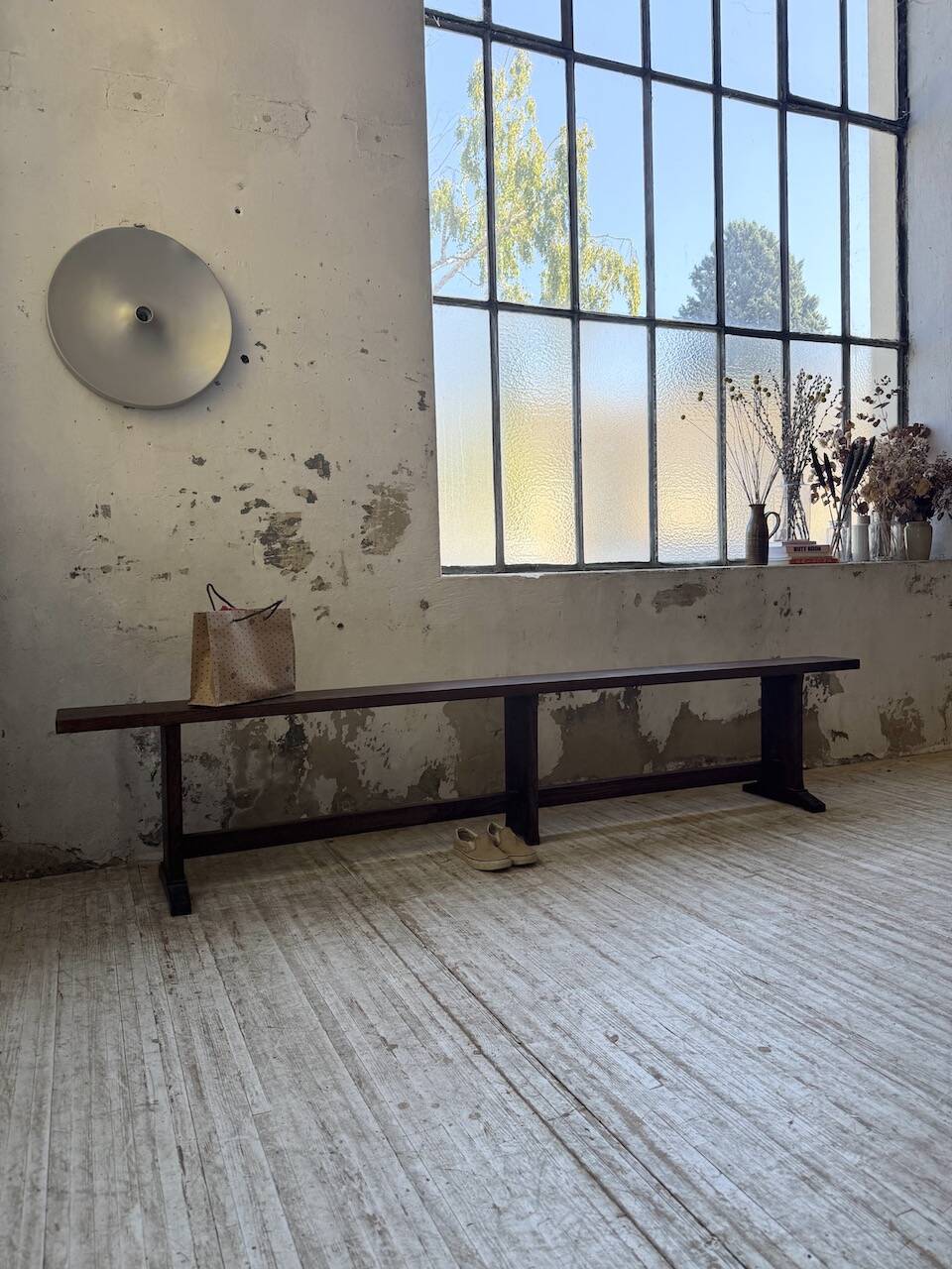 Oak bench 260 cm (2 available)