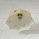 Vintage beige glass wall lamp redesign kitchen gooseneck brass light 1950's