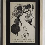 Daninos illustration from 1962 (family series) “the principles”