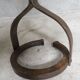 Brutalist wrought iron chain floor lamp 1960s