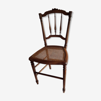 Chaise ancienne bois cannée Louis XVI