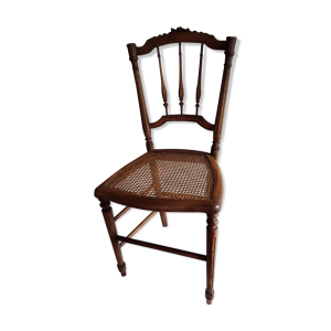 Chaise ancienne bois cannée Louis