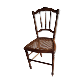 Chaise ancienne bois cannée Louis XVI