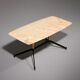 Marble Italy in the style of Gio Ponti coffee table metal brass, 1960s