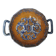 Gien earthenware bowl with handles, Francois I decor, 1860
