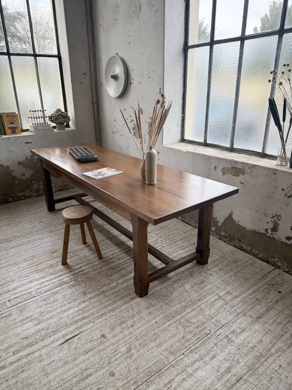 Table de ferme XL en chêne massif