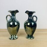 Paire de vases grès flammé Cytere Rambervillers