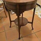 Pedestal Swivel Table with marquetry top