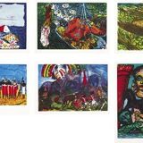 Illustration Malcolm Morley  Trojan Calvacade from the Odysseys of Enoch Suite, 1986 Américain