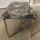 Table basse laiton et marbre