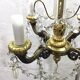 4-light bronze Napoleon III chandelier