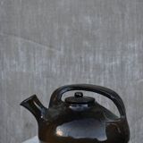 Glazed terracotta teapot