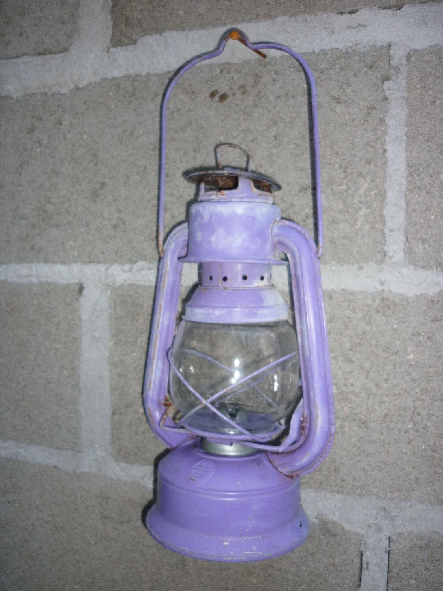Guillouard purple oil storm lamp