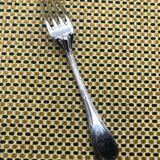 Christofle silver-plated fork, Rubans model