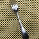 Christofle silver-plated fork, Rubans model