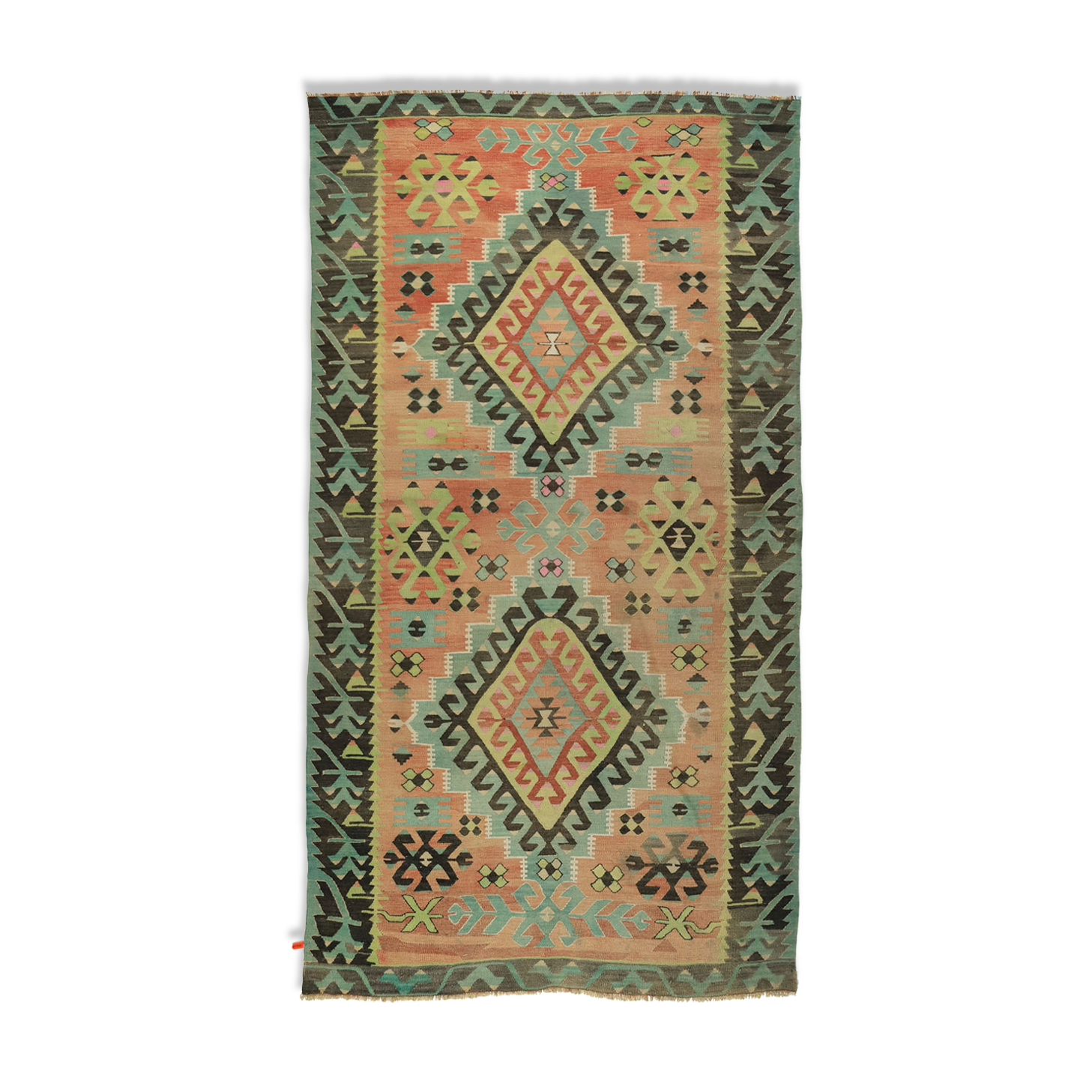 Anatolian handmade kilim rug 298 cm x 154 cm