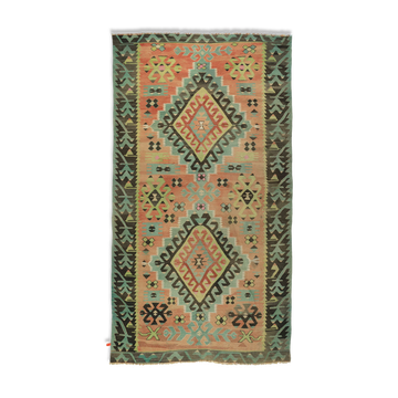 Anatolian handmade kilim rug 298 cm x 154 cm