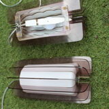 Set sconces Guzzini bagno vintage 70s