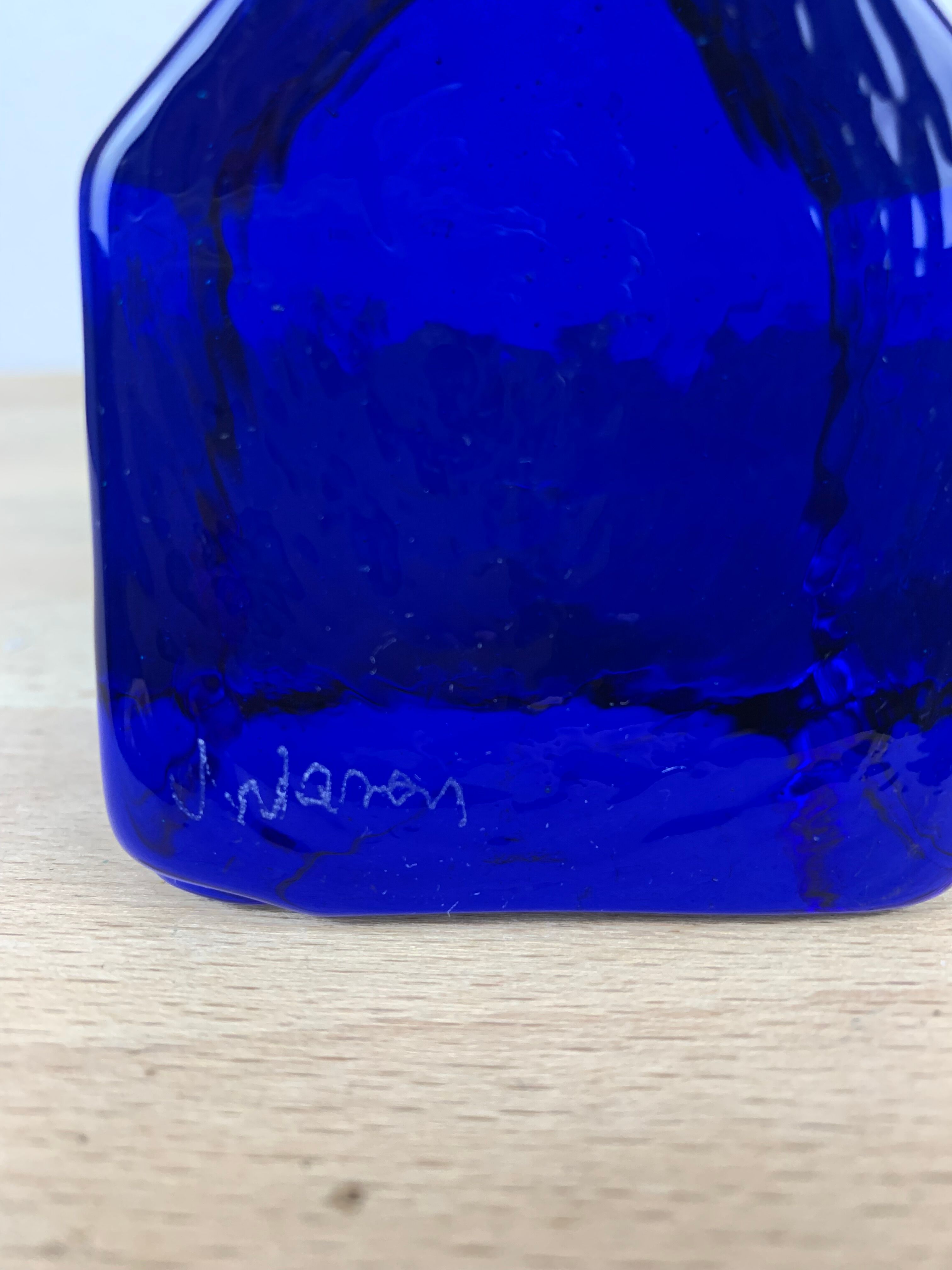 Carlo Nason Murano paper press for V. Nason & C, blue house