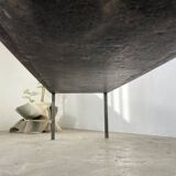 1950s slate coffee table