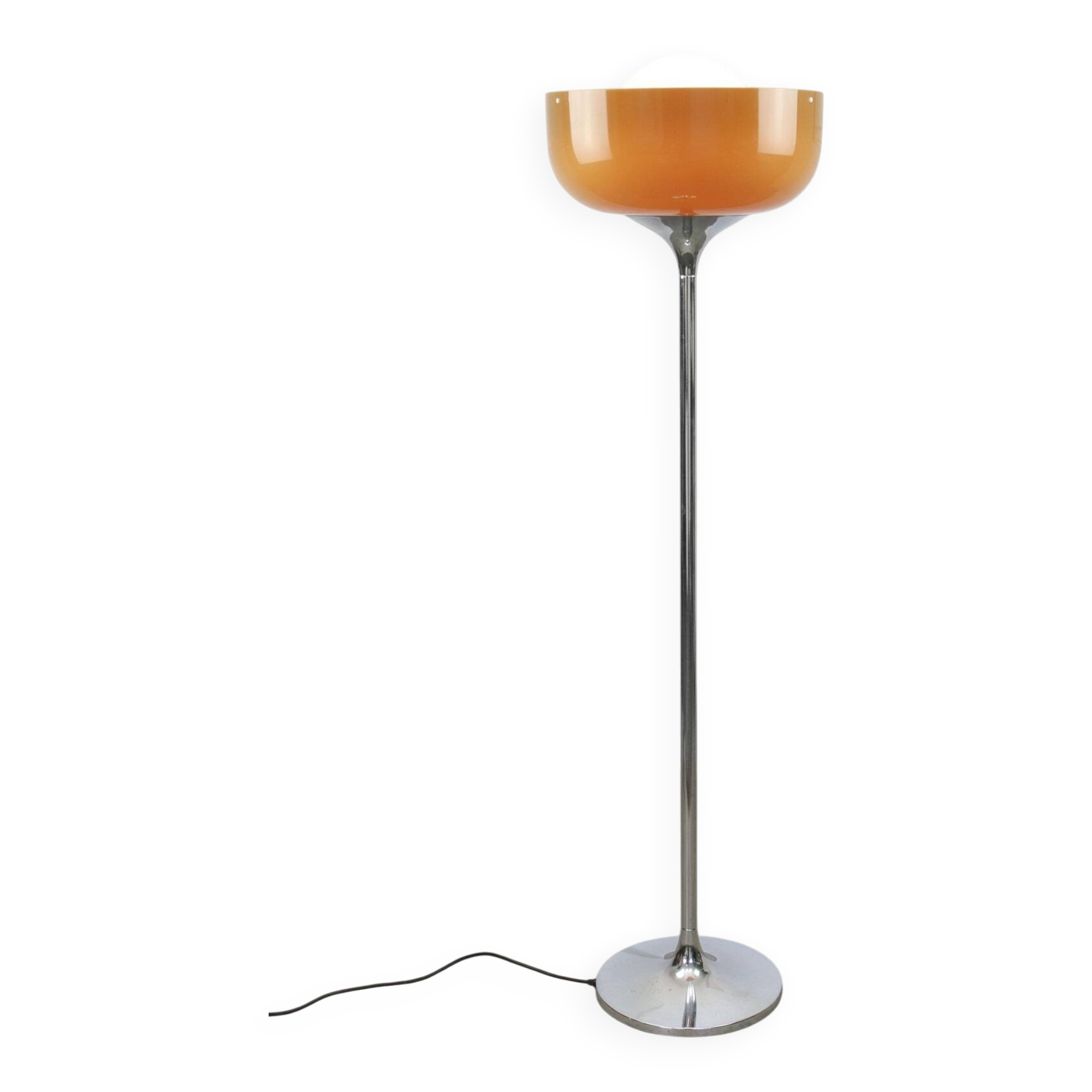 Big Brown Floor Lamp by Luigi Massoni for Guzzini, 1970s